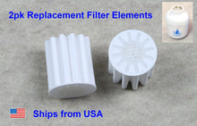 Load image into Gallery viewer, 2pk Replacement Filter Element Bathroom In-Line Shower Head Water Softener
