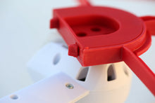 Load image into Gallery viewer, Blade 350 1 2 3 Snap on/off Prop Guards 2 Red 2 White Quick Release Mount