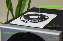 Load image into Gallery viewer, Logitech Z-2300 Control Pod Bypass Cable With Volume Control z 2300 no subwoofer