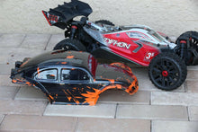 Load image into Gallery viewer, Custom Body Muddy Orange Buggy for ARRMA Typhon 3S BLX 1/8 Mod Required Read