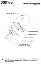 Load image into Gallery viewer, 10 Inch Sun Hood Sun Shade with Tripod Mount for iPad or similar 10 inch tablet