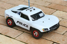 Load image into Gallery viewer, Custom Body Police Car Style White for Traxxas 1:16 Slash Mini Body 1/16 7012