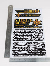 Load image into Gallery viewer, Sticker Police Sheriff Style RC Car Truck Decal fit Most 1/10 1/12 1/16 Scale