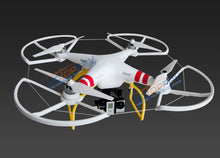 Load image into Gallery viewer, SNAP ON/OFF PROP GUARD WHITE QUICK RELEASE DJI PHANTOM 1 2 3 Pro Adv Vision +