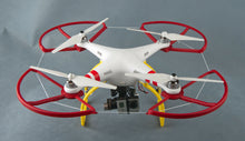 Load image into Gallery viewer, 4x Red SNAP ON/OFF PROP GUARDS QUICK RELEASE DJI PHANTOM 1 2 3 Pro Adv Vision +