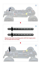 Load image into Gallery viewer, Custom Body Clear Buggy for ARRMA BIGROCK BLX 1/10 MONSTER RC TRUCK