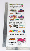 Load image into Gallery viewer, Sticker Set Graffiti Style RC Car Truck Decal fit Most 1/10 1/12 1/16 Scale