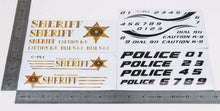Load image into Gallery viewer, Sticker Police Sheriff Style W RC Car Truck Decal fit Most 1/10 1/12 1/16 Scale
