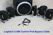 Load image into Gallery viewer, Control Pod Bypass Cable w/ volume control for Logitech Z-560 Computer Speakers