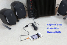 Load image into Gallery viewer, Control Pod Bypass Cable w/ volume control for Logitech Z-560 Computer Speakers
