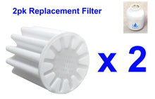 Load image into Gallery viewer, 2pk Replacement Filter Element Bathroom In-Line Shower Head Water Softener