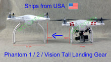 Load image into Gallery viewer, Tall Landing Gear for DJI Phantom 1 2 3 Wide and High Clearance