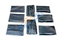 Load image into Gallery viewer, Combo Set of 218 Pcs 8 Sizes Black Assorted Heat Shrink Tube Tubing Wrap Sleeve