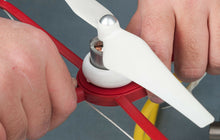 Load image into Gallery viewer, 4x Red SNAP ON/OFF PROP GUARDS QUICK RELEASE DJI PHANTOM 1 2 3 Pro Adv Vision +
