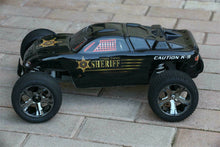 Load image into Gallery viewer, 2pk Set Custom Police Sheriff for Traxxas Rustler 2WD 1/10 Truck Car Shell Cover