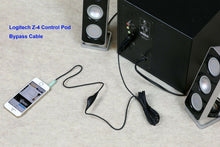 Load image into Gallery viewer, Wired Remote Bypass Cable with volume control for Logitech z4 Computer Speakers