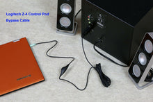 Load image into Gallery viewer, Wired Remote Bypass Cable with volume control for Logitech z4 Computer Speakers