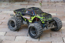 Load image into Gallery viewer, Set of 4 Blacked Out Rim Wheels w/ Tires for Traxxas Stampede Rustler 1/10 12mm