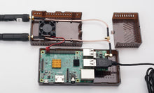 Load image into Gallery viewer, Tinted Case with Fan for Stratux ADS-B Kit Matte Finish Tool Free Assembly