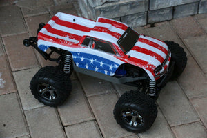 Custom Body American Flag for Traxxas Bigfoot Stampede 1/10 Truck Car Shell