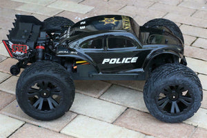 Custom Body Police Sheriff Buggy for ARRMA 1/10 Kraton 4S BLX Truck Car Shell