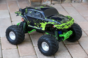 Custom Buggy Body Muddy Green for Traxxas Skully Grave Digger 1/10 Truck Car