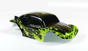 Custom Buggy Body Muddy Green Black Shell for ARRMA 1/8 Nero 6S BLX Beetle