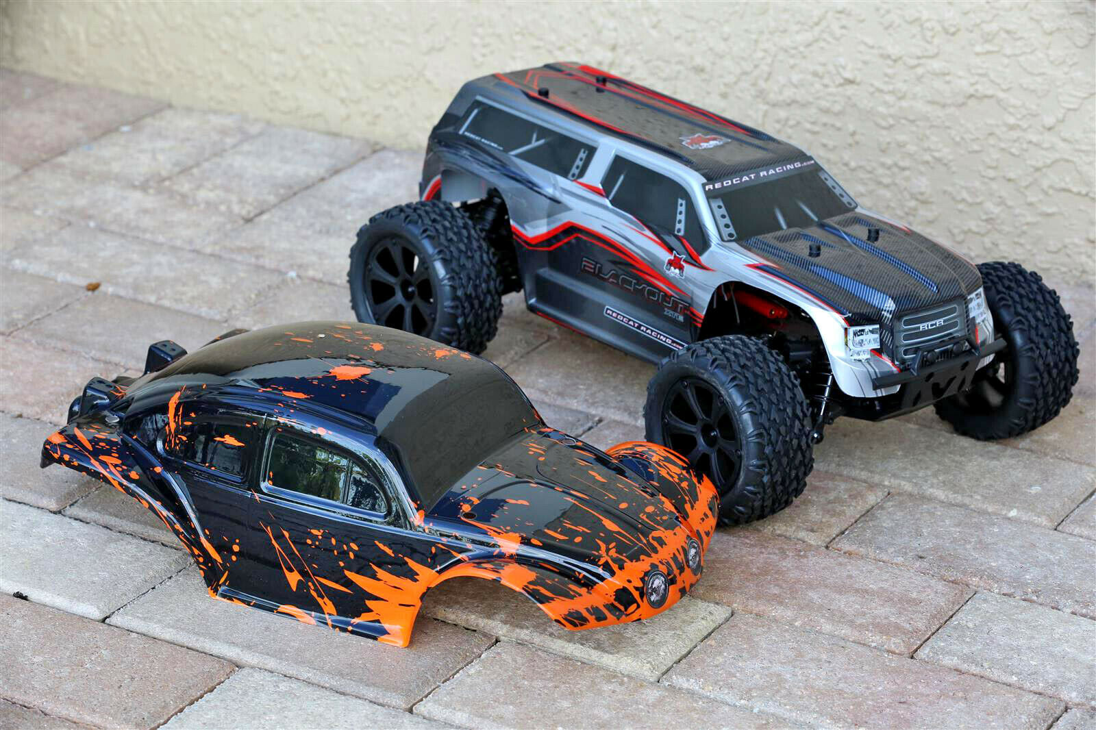 Custom Buggy Body Muddy Orange forRedcat Racing Blackout XTE 1/10 Crawler