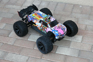 Custom Body Graffiti Pig Style for Arrma Kraton 4S 1/10 Truck Car Shell Cover