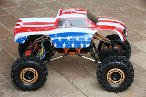 Custom Body American Flag for Redcat Racing Rockslide / Everest 1/10