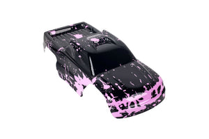 Custom Body Muddy Pink for Traxxas Bigfoot 1/10 Truck Shell Cover 3619 TRA3658