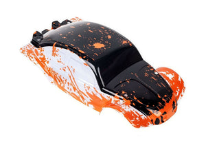 Custom Bug Body Muddy Orange/WB Shell for Traxxas E-Revo 1/10 Volkswagen Beetle