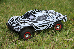 Custom Body Zebra Style for ProSC10 1/10  4x4 VXL 2WD Slayer Shell Cover