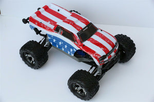 Custom Body American Flag Style for Traxxas Stampede 1/10 Truck Car Shell Cover