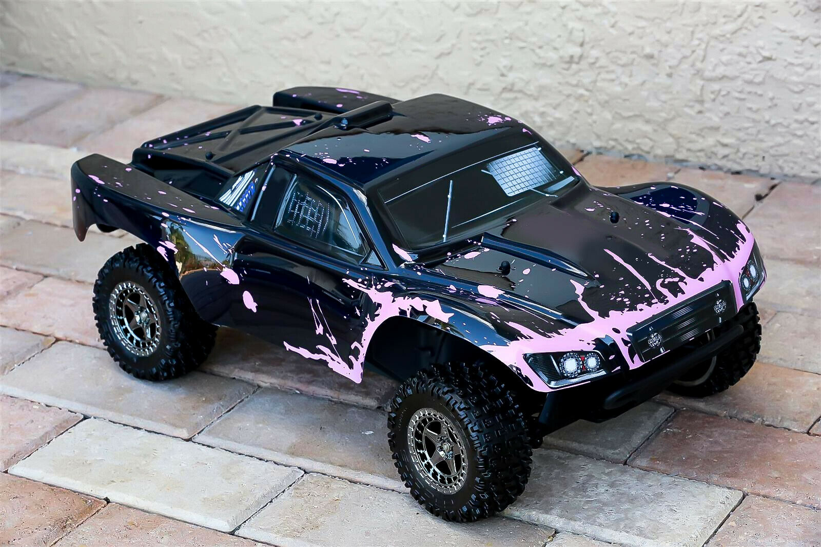 Custom Body Muddy Splash Pink for ARRMA Senton 4x4 3S / 6S BLX Cover Shell Slash