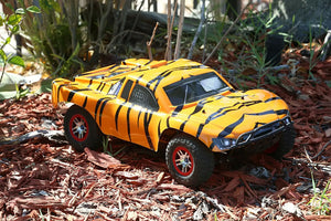 Custom Body Tiger Style for Traxxas  1:10 Fits All Slash Editions RC Truck Car