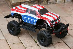 Custom Body American Flag for Traxxas TRX-4 Trail Crawler Truck Car Shell