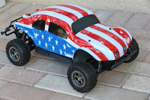 MOD REQUIRED READ! Custom Buggy Body USA Flag Style Beetle Bug for ARRMA Senton