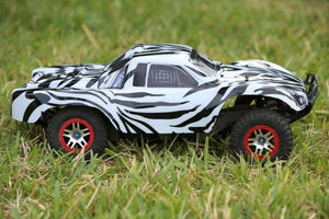 Custom Body Zebra Style for Traxxas Slash 1/10  4x4 VXL 2WD Slayer Shell Cover