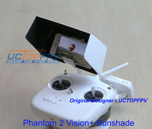 Load image into Gallery viewer, White iPhone Sun Shading Visor Cover for Phantom All Models Sunhood H4-3D FPV
