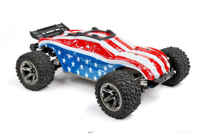 Custom Body American Flag for Traxxas 1/10 Rustler 4x4 Truck Shell Cover