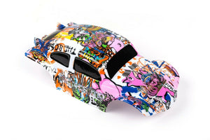 Custom Buggy Body Graffiti Pig Shell for ARRMA 1/8 Nero 6S BLX VW Baja Beetle