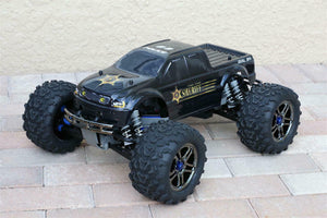 Custom Body Police Sheriff Truck Style for Traxxas T / E Maxx Shell Cover E-Maxx