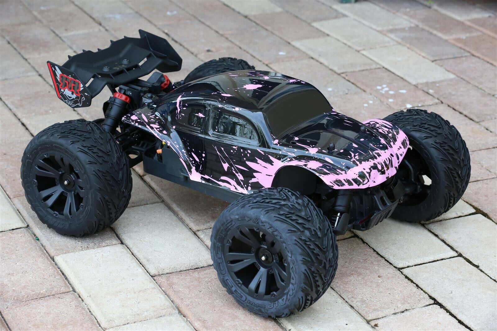 Custom Body Muddy Pink Buggy for ARRMA 1/10 Kraton 4S BLX 4x4 Truck Car Shell