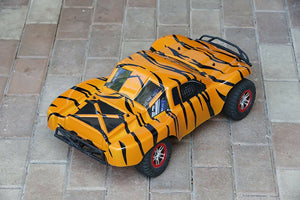 Custom Body Tiger Style for ProSC10 1/10 4x4 VXL 2WD Slayer Shell Cover