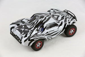 Custom Body Zebra Style for Traxxas 1/10 Slash Truck Car Shell Cover 1:10