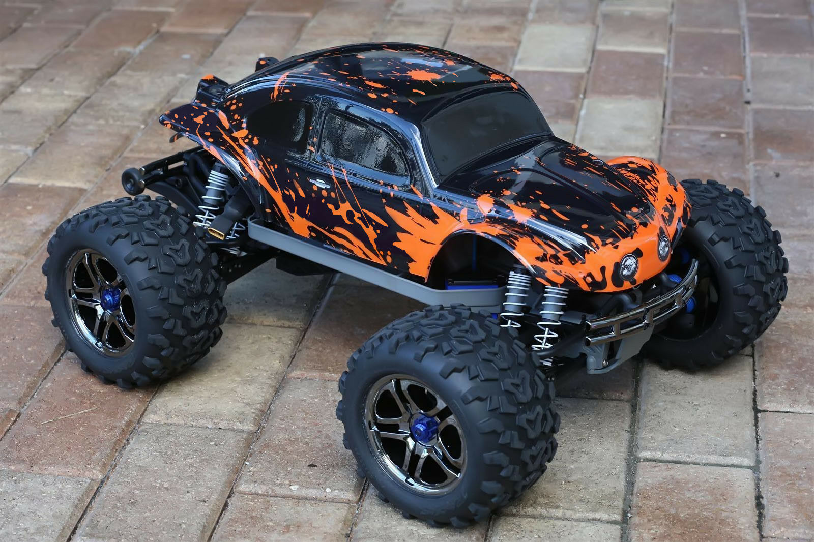 Custom Bug Body Muddy Orange Black Shell for Traxxas T/E Maxx 1/10 3911R