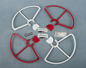 2RED&2WHITE SNAP ON/OFF PROP GUARDS QUICK RELEASE DJI PHANTOM 1 2 3 PRO VISION+