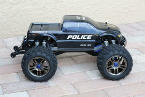 Custom Body Police Sheriff Truck Style for Traxxas T / E Maxx Shell Cover E-Maxx