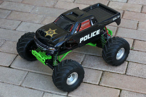 Custom Body Sheriff Style for Traxxas Skully Grave Digger 1/10 Truck Car Shell